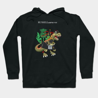 Clanosaurus Rex RUSSELLsaurus rex Russell Modern Scotland Family Tartan Hoodie